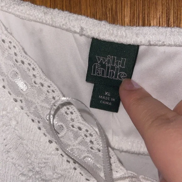 Wild Fable White Ruffle Sleeve Dress - Picture 3 of 4